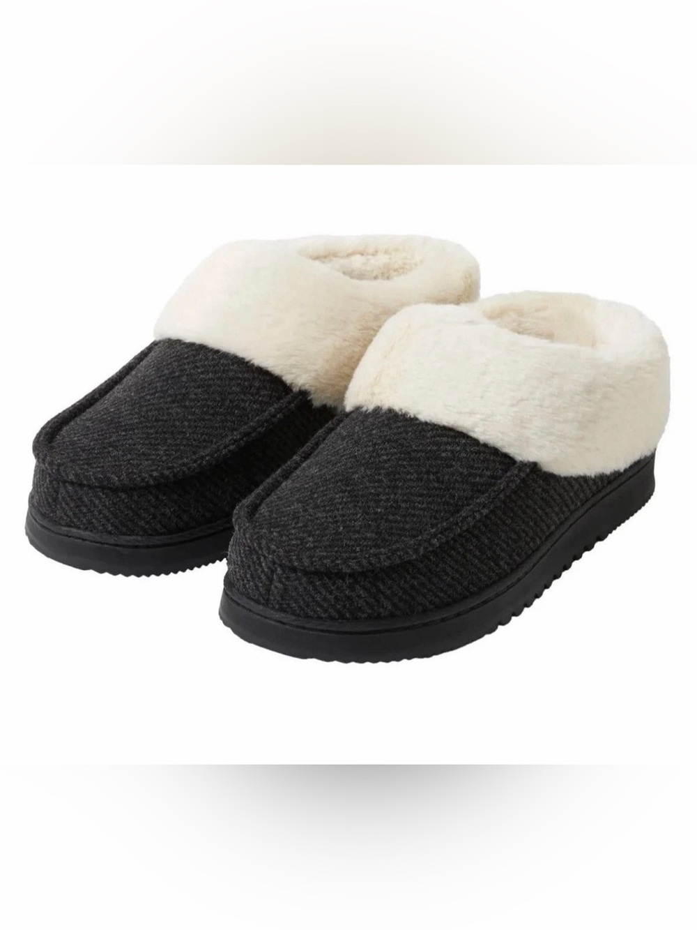 Dearfoams Women's Memory Foam House Slippers Winter Shoes Ladies Warm Fuzzy 7-8
